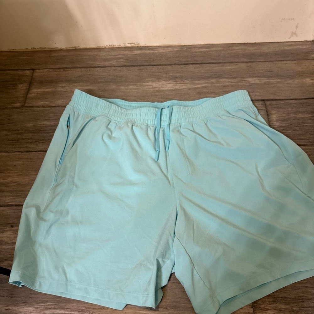 Lululemon Pace Breaker Linerless Short 7" Cyan Blue Training Athletic Gorpcore - Picture 4 of 11
